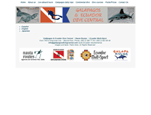Tablet Screenshot of galapagosdivingcentral.com